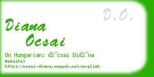 diana ocsai business card